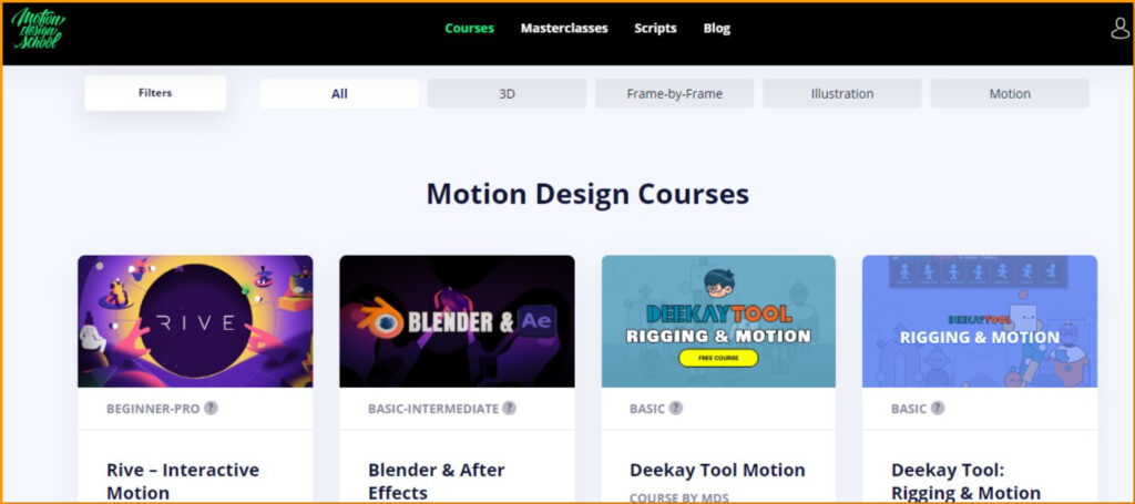 Motion Design School Courses