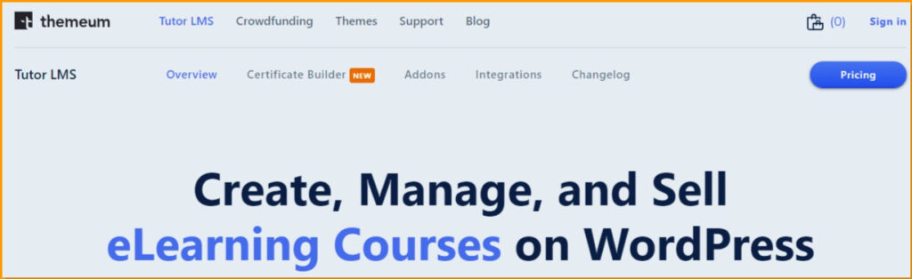 Tutor LMS Official Web Page