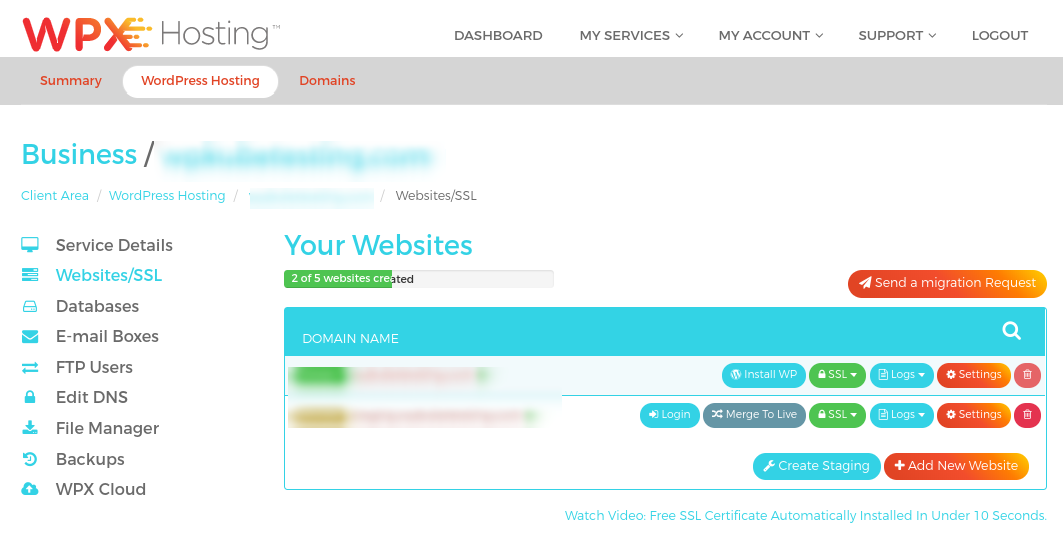 wpx-hosting-dashboard
